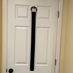 Sezane Black Belt with Gold Buckle